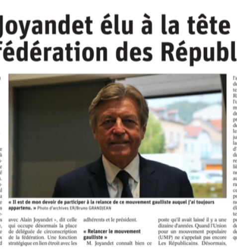 A la tte de la Fdration Les Rpublicains de la Haute-Sane