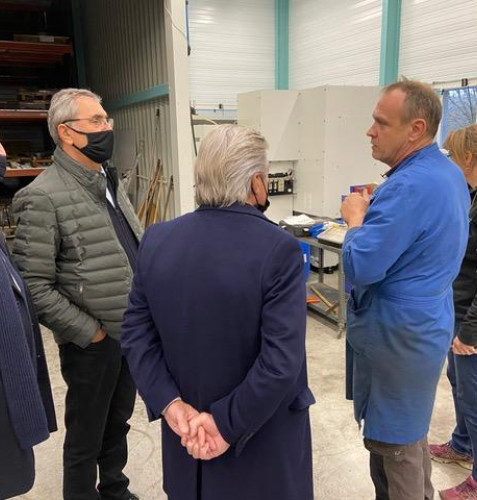 Alain Joyandet en dplacement dans la Communaut de commune du Val marnaysien