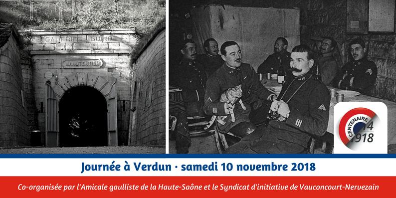 Invitation à Verdun par l'Amicale Gaulliste 70 